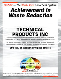 Waste Reduction Certificate